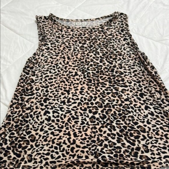 Leopard Print Sleeveless Top - Picture 1 of 2